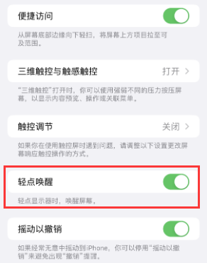 拉孜苹果授权维修站分享iPhone轻点无法唤醒怎么办 