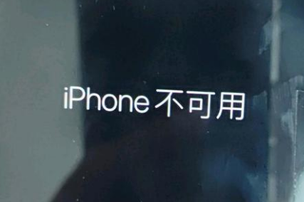 拉孜苹果服务网点分享锁屏界面显示“iPhone 不可用”如何解决 